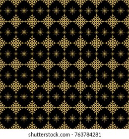 Seamless pattern with snowflakes. Vector illustration.