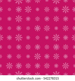 Seamless pattern with snowflakes. Winter background. Vector illustration.