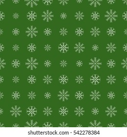 Seamless pattern with snowflakes. Winter background. Vector illustration.
