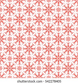 Seamless pattern with snowflakes. Winter background. Vector illustration.