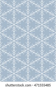 Seamless pattern with snowflakes. Winter illustration.