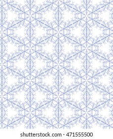 Seamless pattern with snowflakes. Winter illustration.