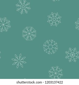 Seamless pattern with snowflakes for your design