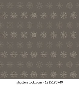 Seamless pattern with snowflakes for your design