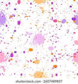 Seamless pattern with soap bubbles on a white background Seamless colorful retro dots pattern.