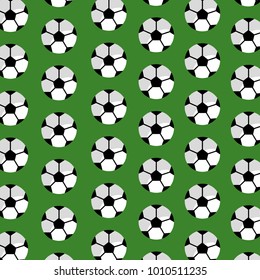 seamless pattern soccer ball sport club