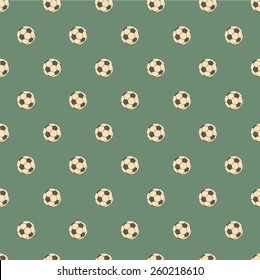 Seamless pattern of soccer balls