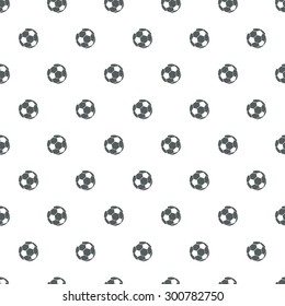 Seamless pattern of soccer balls