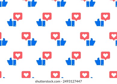 Seamless pattern social media background. Seamless patterned background with social media icons