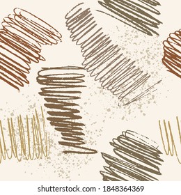 Patrón transparente para las historias de las plataformas de medios sociales. Banner con formas abstractas, texturas, plantas y puntos. Diseño visual para sus comunidades en línea, blog personal, tienda y publicidad. Vector.