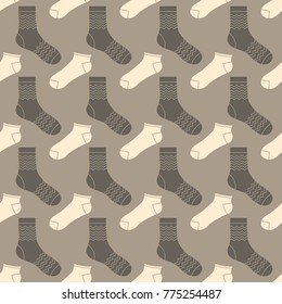Seamless pattern with socks for your design