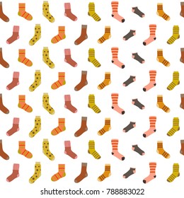 Seamless pattern with socks for your design