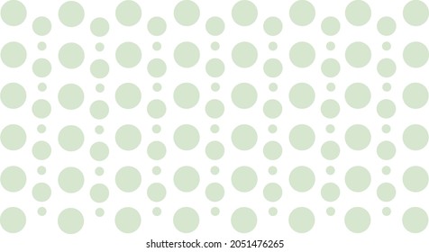 Patrón sin fisuras de puntos verdes suaves sobre un fondo blanco. Patrón para web, textiles y papel pintado