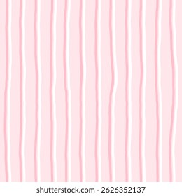 Seamless pattern in soft pastel pink and white hues, ideal for Valentine-themed textiles. A minimal vector illustration perfect for decorative prints, fabric, and summer designs
