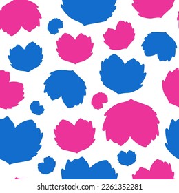 Patrón inexorable juguete suave Corazones. Azul, corazón rosa