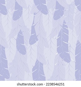 Seamless pattern of soft wings. fluff. Vector stock illustration. Wallpaper.