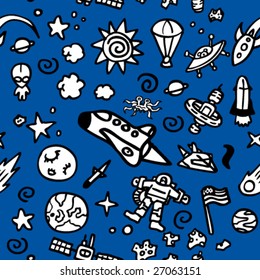 Seamless Pattern: Space