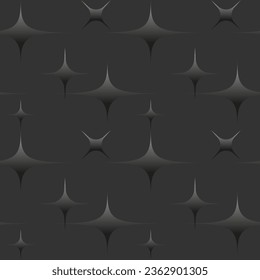 seamless pattern space and starry sky in white and dark blue