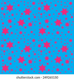 Seamless Pattern Space. Starry Sky. Vector Illustration. EPS10