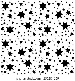Seamless Pattern Space. Starry Sky. Vector Illustration. EPS10