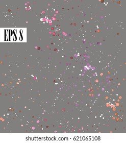 Seamless pattern with speckles. Drops of paint, small drops. Stylish abstract background.