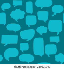 Seamless pattern with speech bubbles