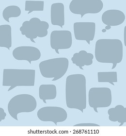 Seamless pattern with speech bubbles