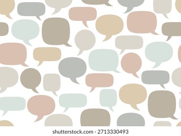 Seamless pattern. Speech Bubbles Forming Circle Communication Concept. Seamless pattern with speech bubbles of different shape and meanings. Speech Bubble, Discussion, Talking, Business, Communication
