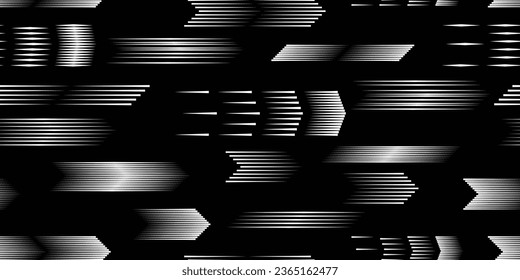 Seamless pattern with speed lines . Fabric pattern with striped Design elements .Repeating Black fast lines .Geometric shape. Dynamic geometrical Endless overlay texture.