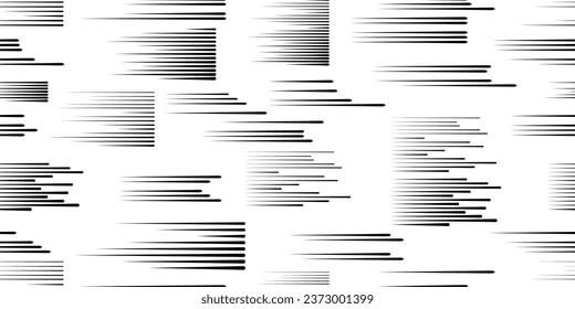 Seamless pattern with speed lines . Fabric pattern with striped Design elements .Repeating Black fast lines .Geometric shape. Dynamic geometrical Endless overlay texture.