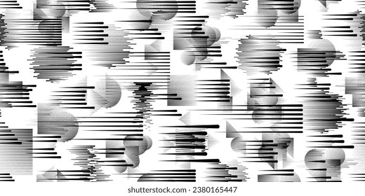 Seamless pattern with speed lines . Fabric pattern with striped Design elements .Repeating Black fast lines .Geometric shape. Dynamic geometrical Endless overlay texture.