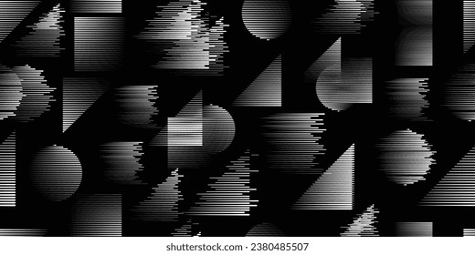 Seamless pattern with speed lines . Fabric pattern with striped Design elements .Repeating Black fast lines .Geometric shape. Dynamic geometrical Endless overlay texture.