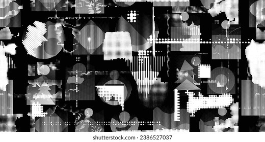 Seamless pattern with speed lines . Fabric pattern with striped Design elements .Repeating Black fast lines .Geometric shape. Dynamic geometrical Endless overlay texture.