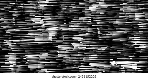 Patrón sin fisuras con líneas de velocidad . Patrón de tela con elementos de diseño a rayas. Líneas rápidas de repetición de color negro. Forma geométrica. Textura de superposición sin fin geométrica dinámica.