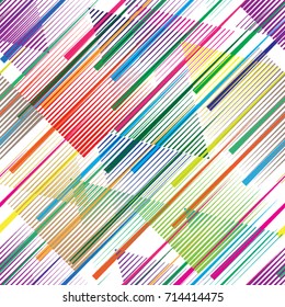 Seamless pattern with speed lines.Repeating
 unusual Design .colorful
 Vector stripes .Geometric shape. Infinity Endless texture