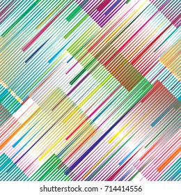 Seamless pattern with speed lines.Repeating
 unusual Design .colorful
 Vector stripes .Geometric shape. Infinity Endless texture