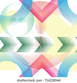 Seamless pattern with speed lines.Triangles
 unusual poster Design .colorful Vector stripes .Geometric shape. Endless texture
