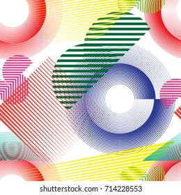 Seamless pattern with speed lines.Triangles
 unusual poster Design .colorful Vector stripes .Geometric shape. Endless texture