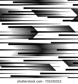 Seamless pattern with speed lines.Triangles
 unusual poster Design .Black Vector stripes .Geometric shape. Endless texture