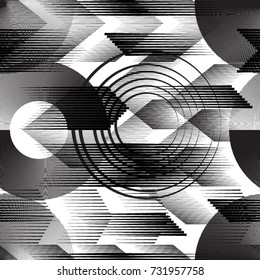 Seamless pattern with speed lines.Triangles
 unusual poster Design .Black Vector stripes .Geometric shape. Endless texture . futuristic template. Geometrical modern background with striped shapes
