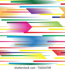 Seamless pattern with speed lines.Triangles
 unusual poster Design .Colorful Vector stripes .Geometric shape. Endless texture . futuristic template. Geometrical modern background with striped shapes