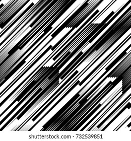 Seamless pattern with speed lines.Triangles
 unusual poster Design .Black Vector stripes .Geometric shape. Endless texture