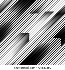 Seamless pattern with speed lines.Triangles
 unusual poster Design .repeating , diagonal, slanting, oblique Black Vector stripes .Geometric shape. Endless texture