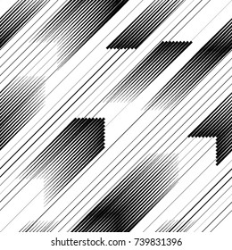 Seamless pattern with speed lines.Triangles
 unusual poster Design .repeating , diagonal, slanting, oblique Black Vector stripes .Geometric shape. Endless texture
