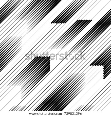 Seamless pattern with speed lines.Triangles
 unusual poster Design .repeating , diagonal, slanting, oblique Black Vector stripes .Geometric shape. Endless texture