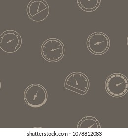 Seamless pattern with speedometers for your design