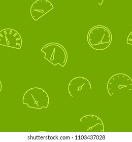 Seamless pattern with speedometers for your design