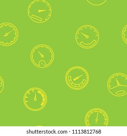 Seamless pattern with speedometers for your design