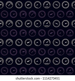 Seamless pattern with speedometers for your design