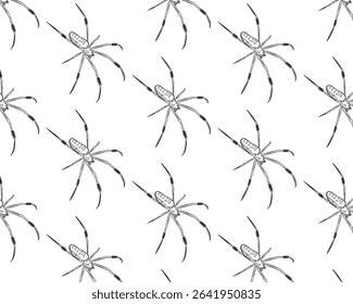 Seamless Pattern Spider 3 vector, free editable for resources graphic, texture for textiles or cover motif design.